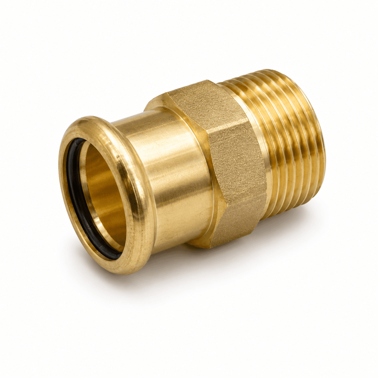 Copper M Profile Press Fit Water Male BSP Adaptor