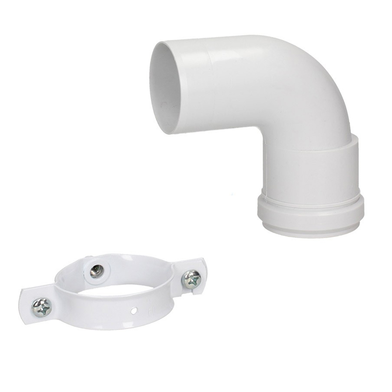 Vaillant Termination Kit 87 Degree Elbow White | MEPSTOCK