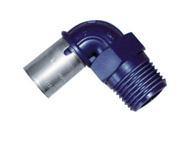 WAVIN Tigris K1 Press-fit Elbow 90 degrees â€“ single male BSP thread