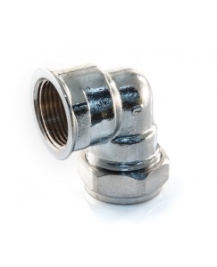 Chrome Compression Elbow Adaptors Female