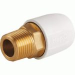 Hep2O Male adaptor - BSP M White DZR