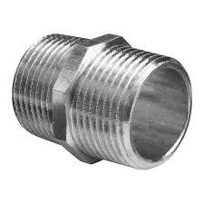 Chrome Plated Equal Hexagon Nipple