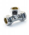 Chrome Compression Equal Tees