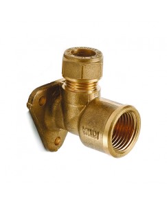 Compression Female Wall Plate Elbow
