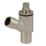15mm Drain Off Cock Type A Compression Heavy CHROM