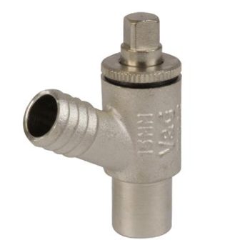 15mm Drain Off Cock Type A Compression Heavy CHROM