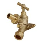 15mm x 1/2" DZR Wall Plate Bibtap DCV