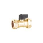 15mm Isolating Valve & Lever BRASS