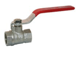 Lever Ball Valve Red
