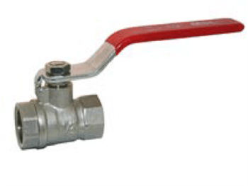 Lever Ball Valve Red