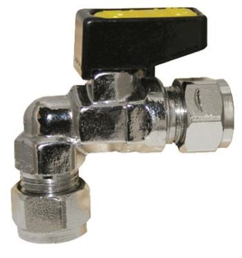 Angled Mini Ball Valve