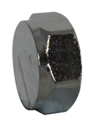 Threaded Blanking Cap BRASS CHROME