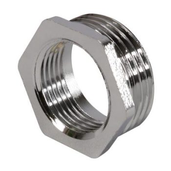 Threaded Bush BRASS CHROME