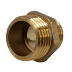 Threaded Reducing Hex Nipple BRASS