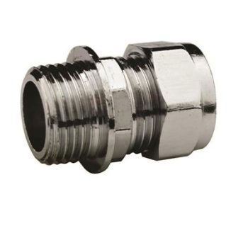 Compression Straight Connector MI CHROME