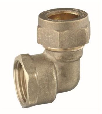 Compression 10mm x 3/8" Elbow FI