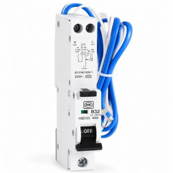 32A Type A RCBO 30mA B Curve 6kA Single Pole | MK Sentry Circpro H6836S