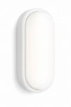 12W LED Bulkhead Light 4000K IP54 IK10 White | Saxby Pillo Medium