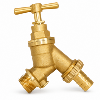 Brass Hose Union Bib Tap with Double Check Valve WRAS Approved Outdoor Garden Tap