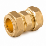 8mm Brass Compression Straight Coupling – WRAS Approved