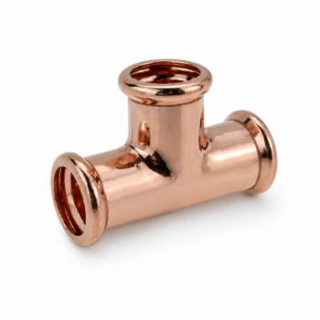 Pressfit Water Equal Tee Copper Press Fit Plumbing Fitting