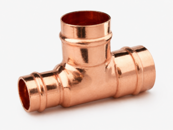 Solder Ring Reducing Tee Copper Plumbing Pipe Fitting