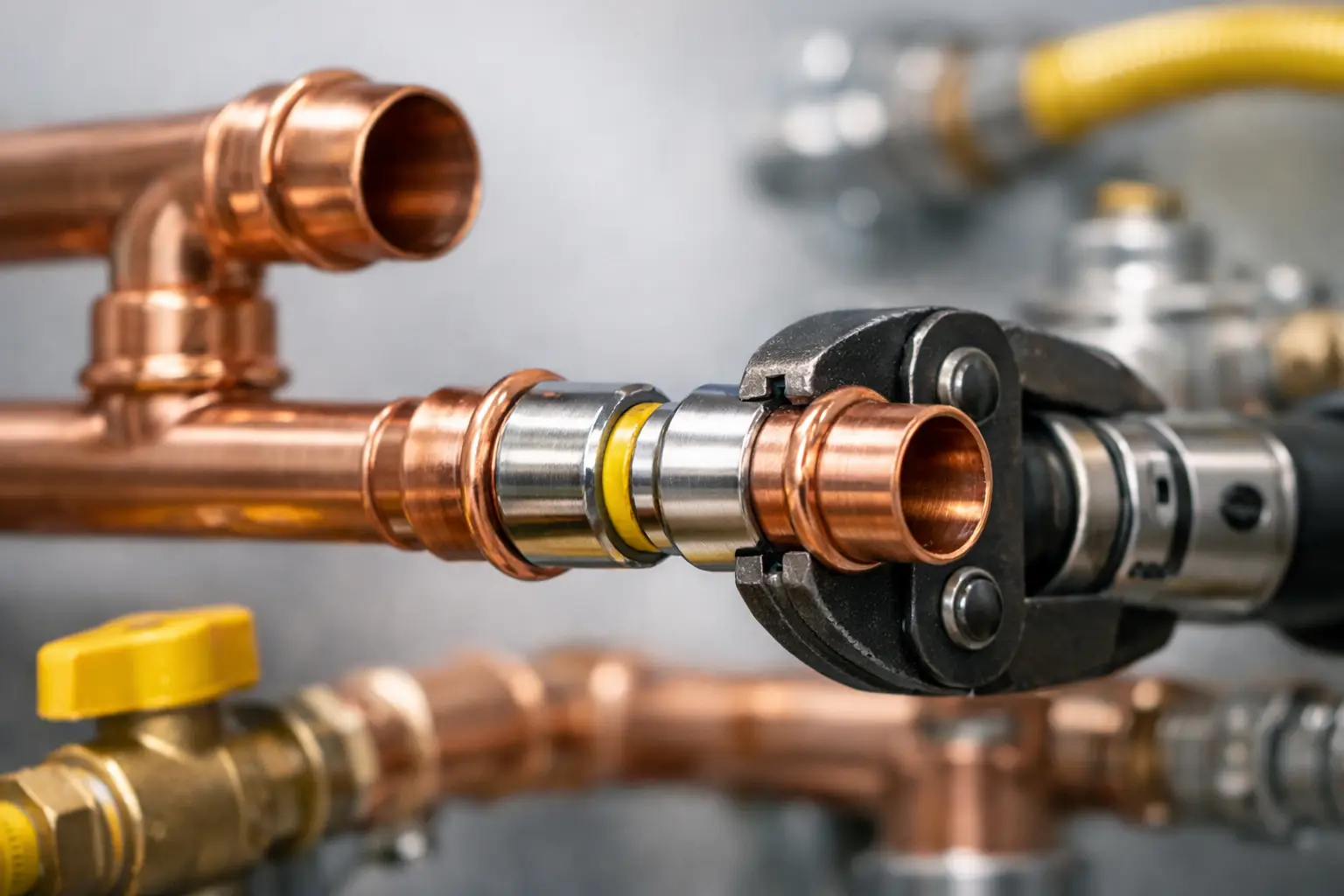 Copper Material Press Fitting for Gas
