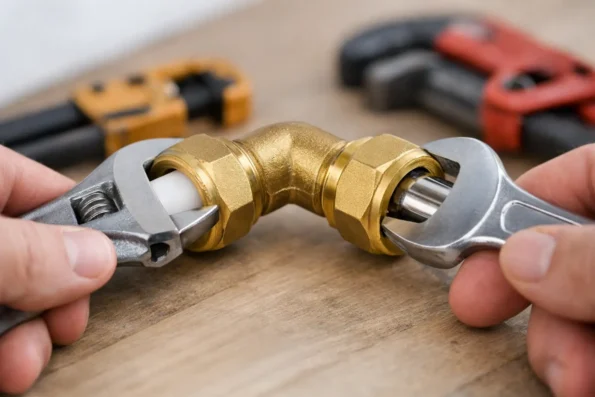 How to Install a Brass Compression Elbow Properly
