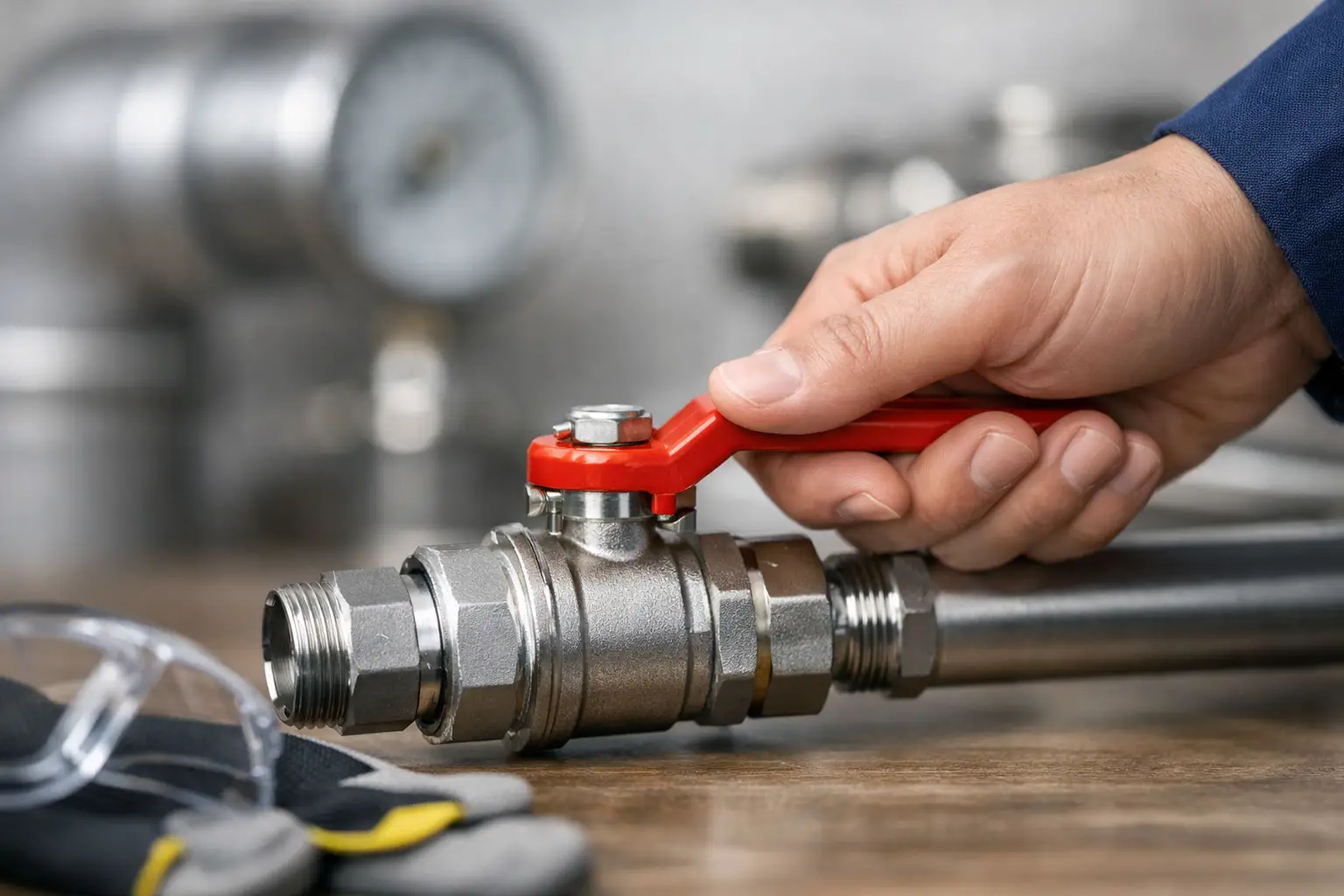 How to Use a Ball Valve Red Handle Safely